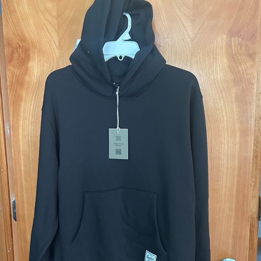 Black Hoodie with Front Pocket